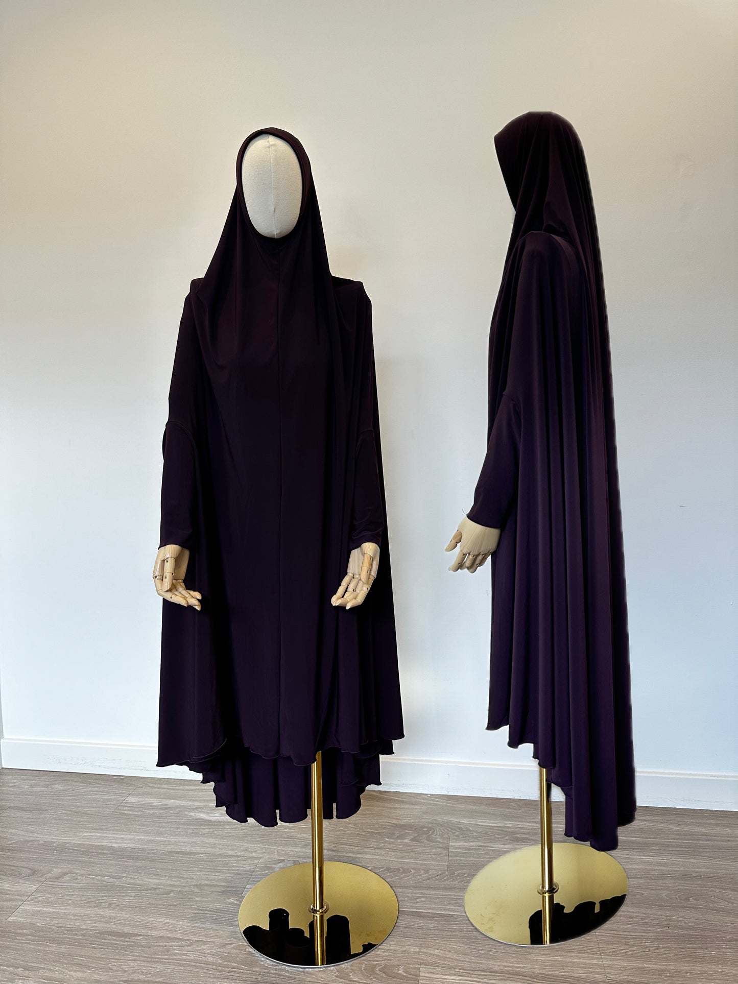 Jilbab Sleeves Long Eggplant