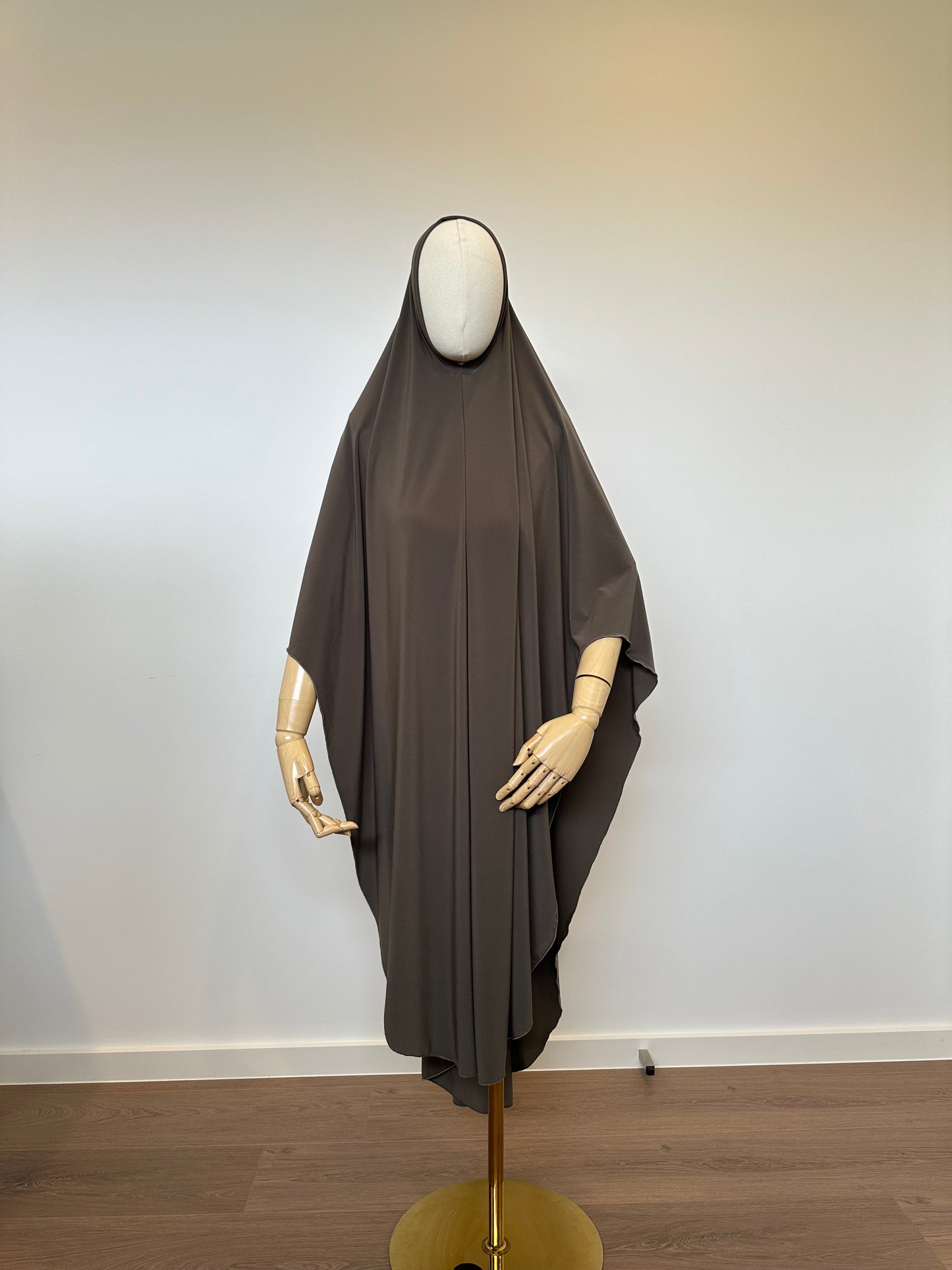 Slip-On Jilbab Long Mocha