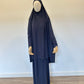 Jilbab with Skirt and Cap Set Jean Blue